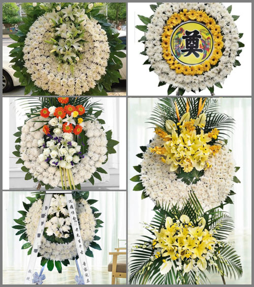 云南昆明禄劝县中屏镇花圈速递